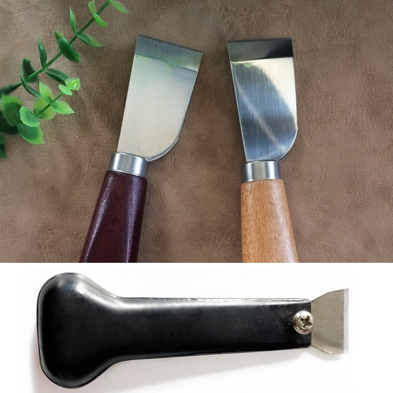 Leatherwork Knife - Leren snijmes met houten handvat, leersnijder