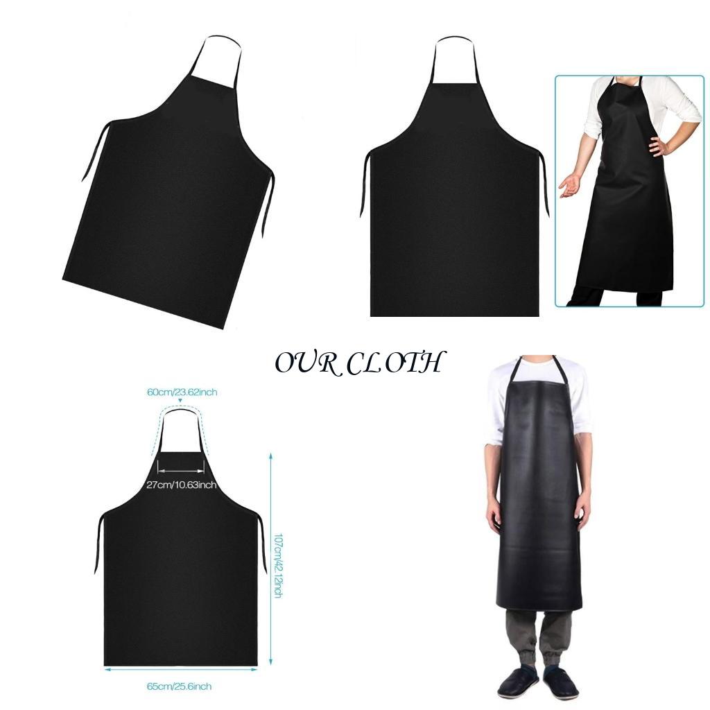 Leatherwork Apron - Olieproof waterdichte schort pu lederen schort