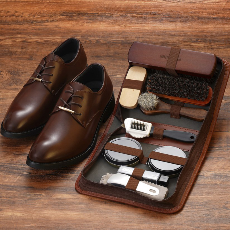 Leatherwork Tool Kit - Paardenhaar Schoenborstel Set Lederen Verzorging Polijstgereedschap