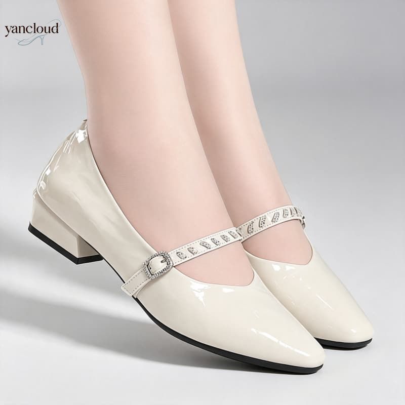 Leather Work Flats Women - Kwalitatieve, ademende, comfortabele, lage dames schoenen