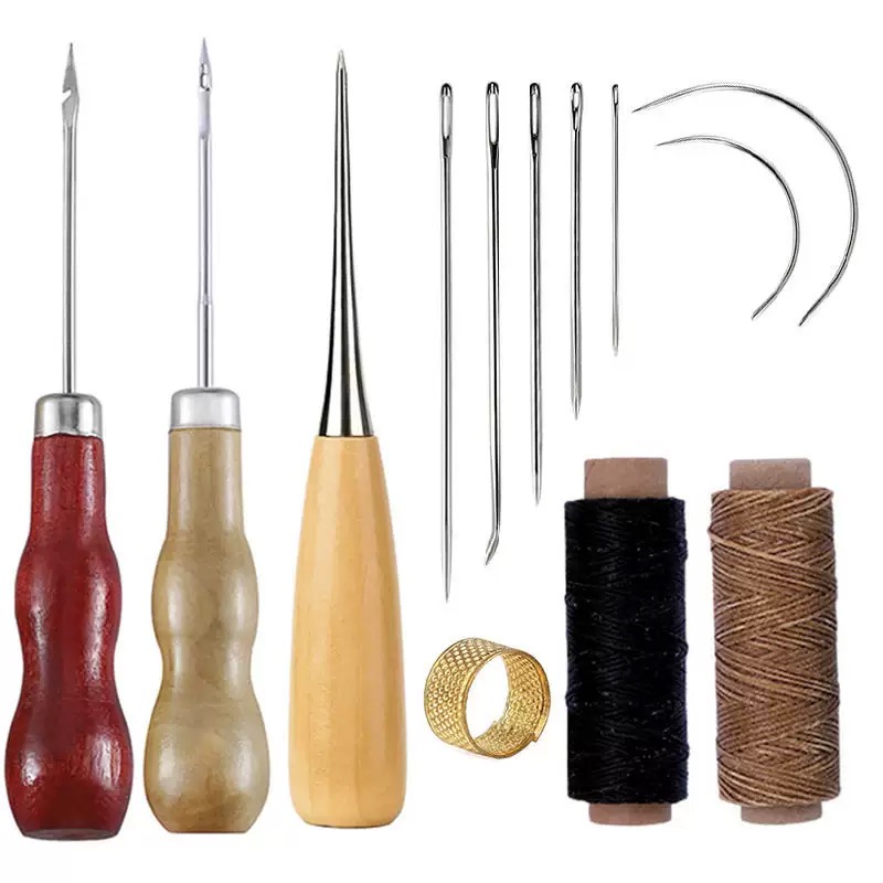 Leatherwork Tool Kit - 13-delige lederen naaiset handtas schoen handgemaakte