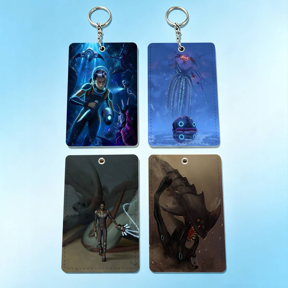 For Leather Work - Hot Game S-Subnautica 2 Badgehouder Sleutelhanger