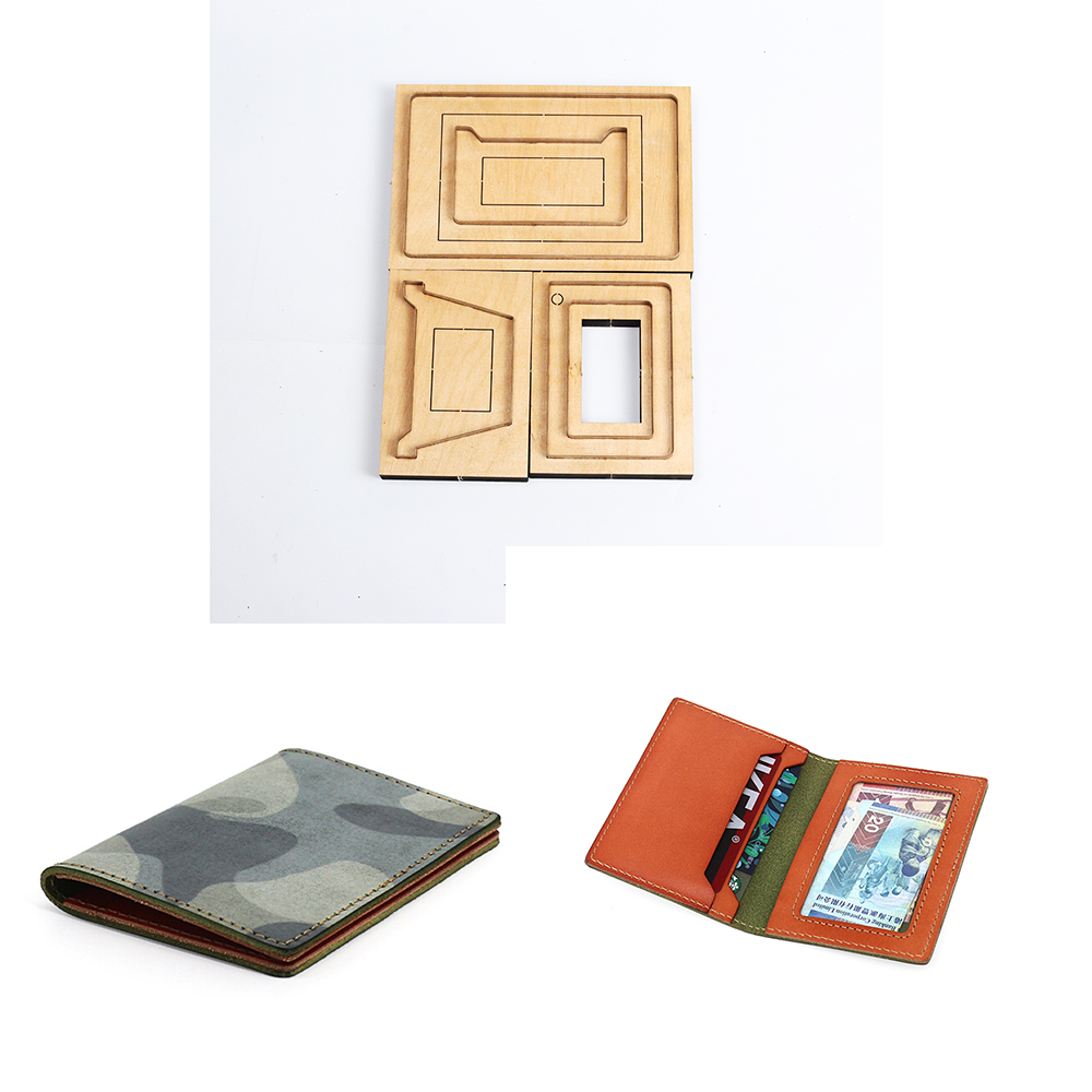 Leatherwork Punching Tool - DIY lederen ambachtelijke kaarthouder portemonnee met