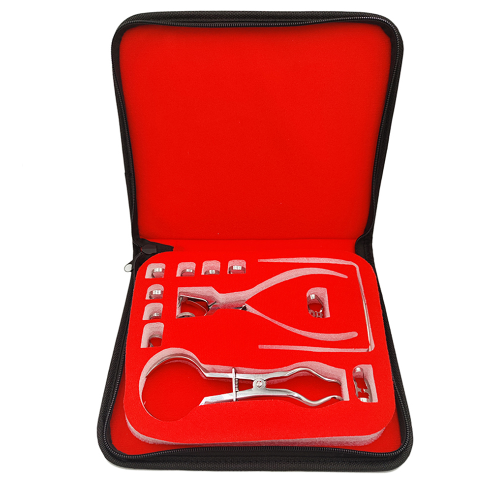 Leatherwork Tool Kit - Tandheelkunde Dam Perforator Set Met Lederen