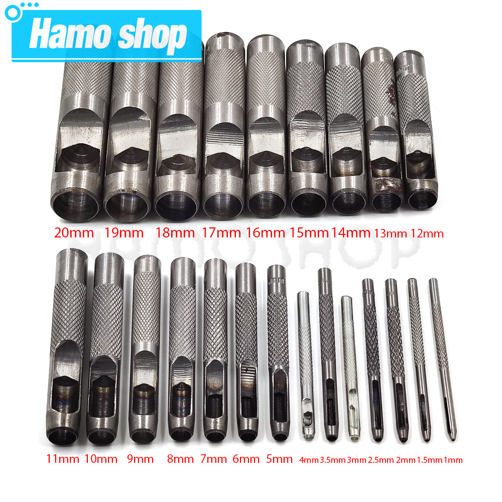 Leatherwork Punching Tool - 1.0mm-25mm Alle Grootte Pick Lederen Gereedschap
