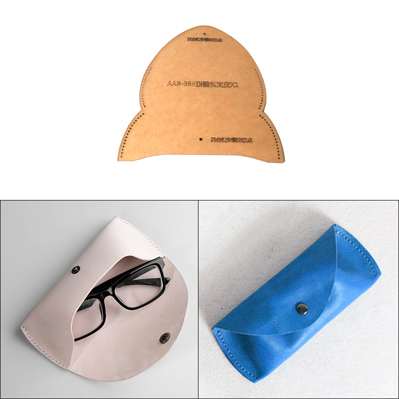 Leatherwork Kit - Kraftpapier lederen ambachtelijke brillenkoker patroon stencil