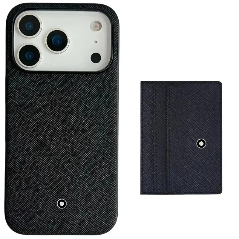 Leather Work Bag - Minimalistische zakelijke leren hoes voor iPhone