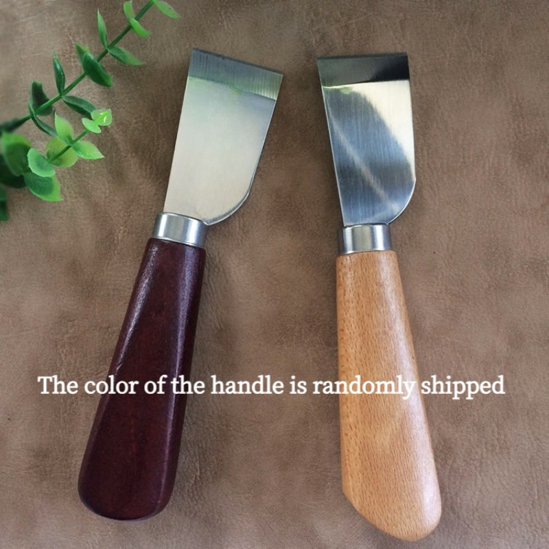 Leren snijmes met houten handv - Leatherwork Knife recensie en prijs