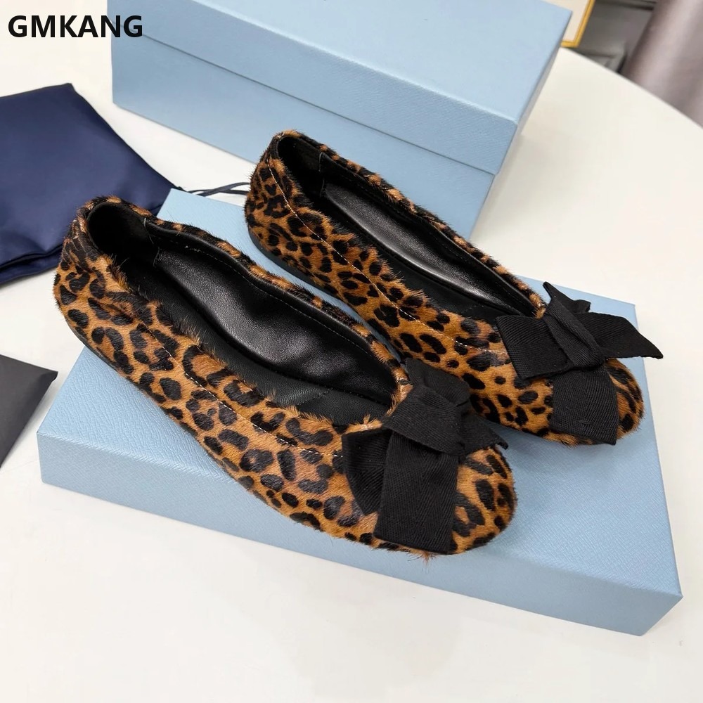 Dames Ballerina's met strik, g - Leather Work Flats Women recensie en prijs