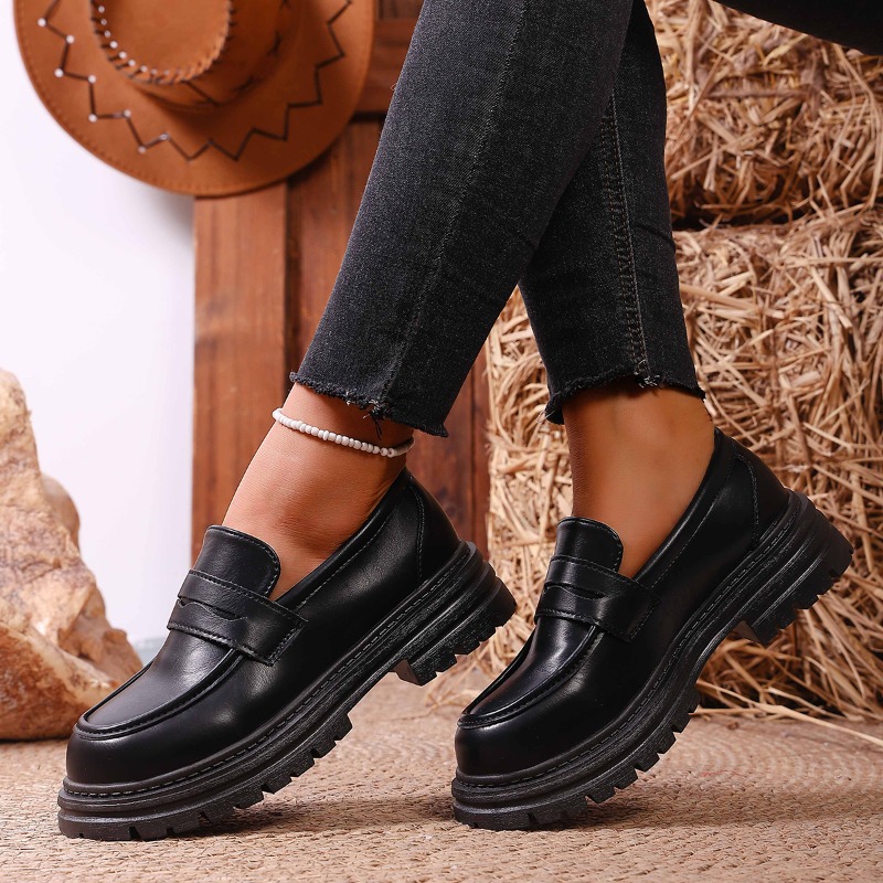 Bruine leren loafers voor dame - Leather Work Flats Women recensie en prijs