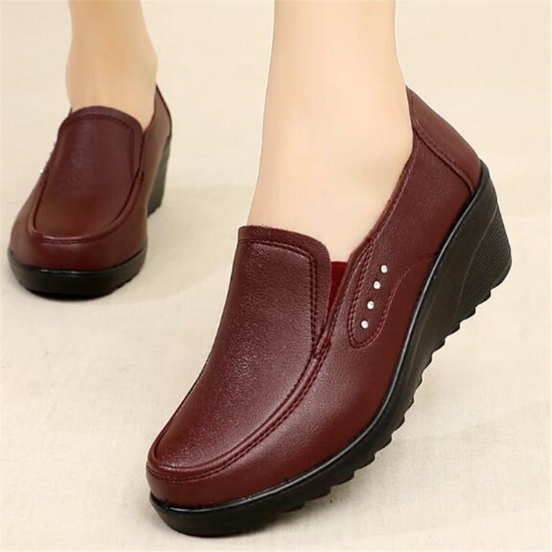 Nieuwe Lente Damesschoenen Mod - Leather Work Flats Women recensie en prijs