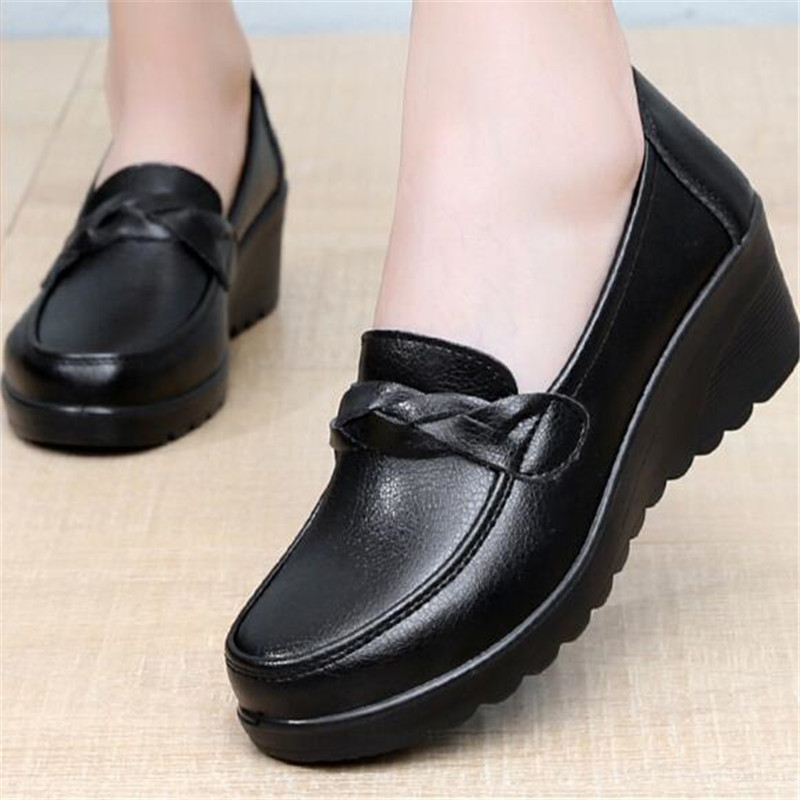 Nieuwe Lente Damesschoenen Mod - Leather Work Flats Women recensie en prijs