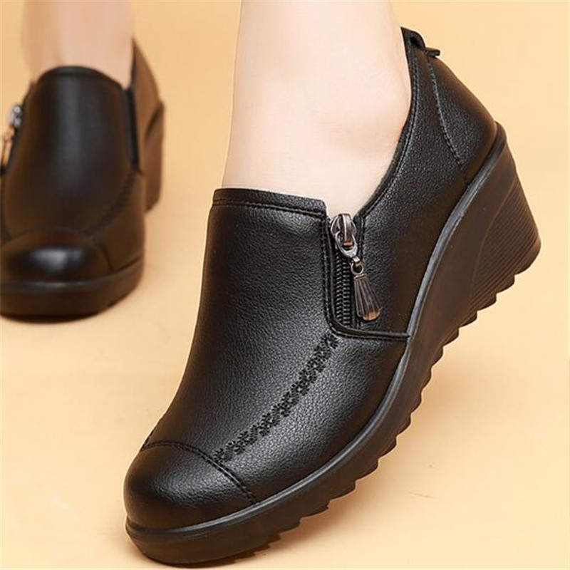Nieuwe Lente Damesschoenen Mod - Leather Work Flats Women recensie en prijs