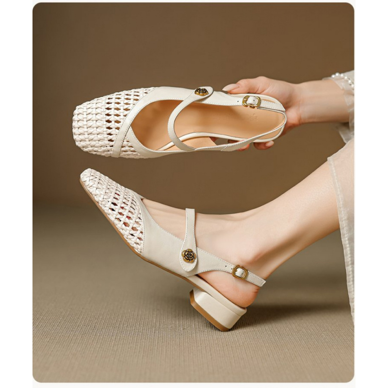Dames sandalen met gesloten te - Leather Work Flats Women recensie en prijs