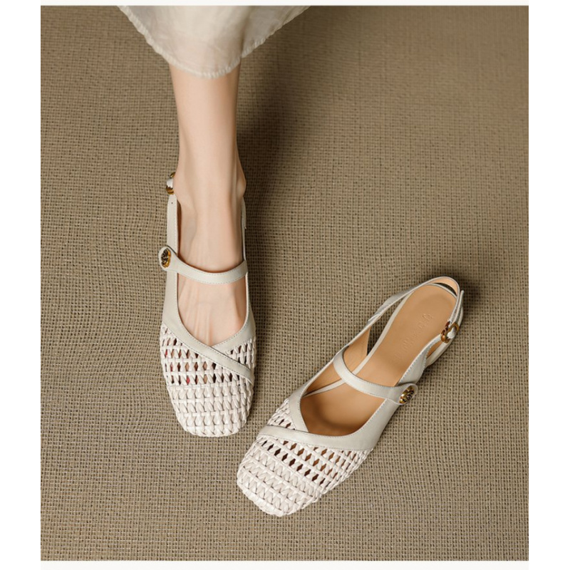 Dames sandalen met gesloten te - Leather Work Flats Women recensie en prijs