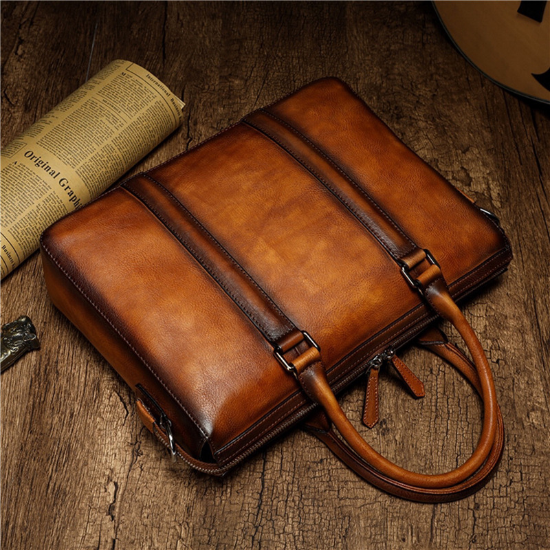 YETTIES Business Aktetas van V - Leather Work Bag recensie en prijs