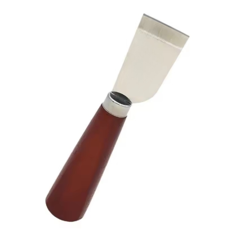 Leren schaafmes met houten han - Leatherwork Knife recensie en prijs