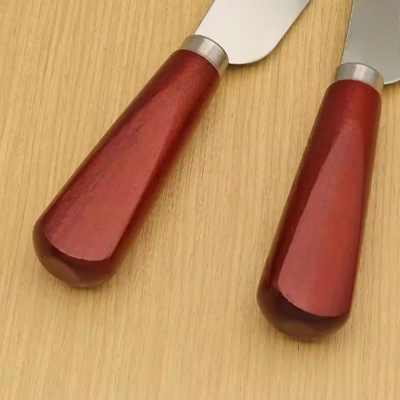 Leren schaafmes met houten han - Leatherwork Knife recensie en prijs