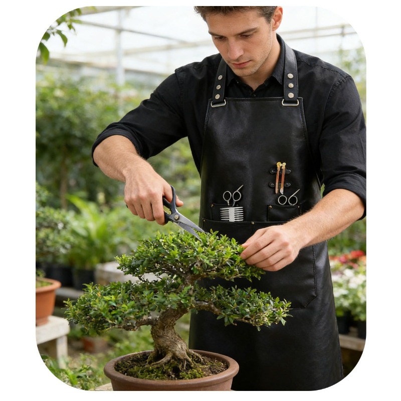 PU zacht lederen schort Kapper - Leatherwork Apron recensie en prijs