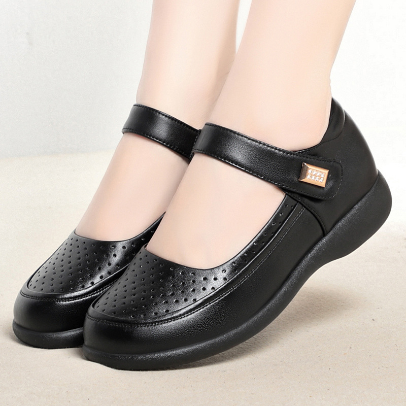 Comfortabele, ademende, ondiep - Leather Work Flats Women recensie en prijs