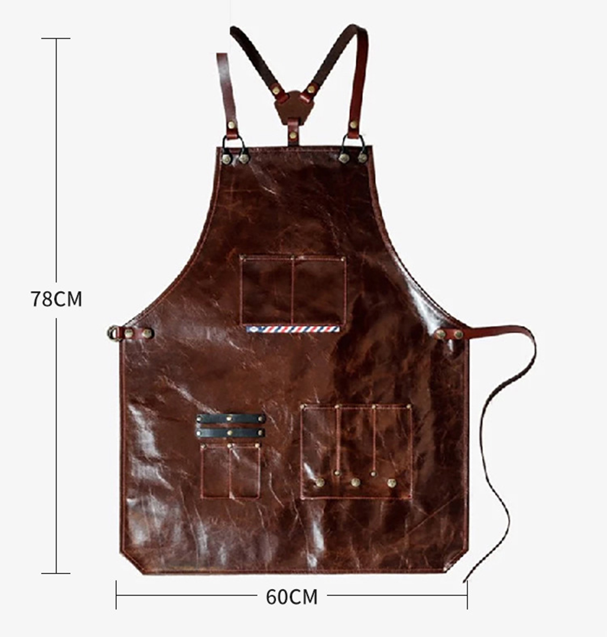 Leren werkschort voor heren me - Leatherwork Apron recensie en prijs