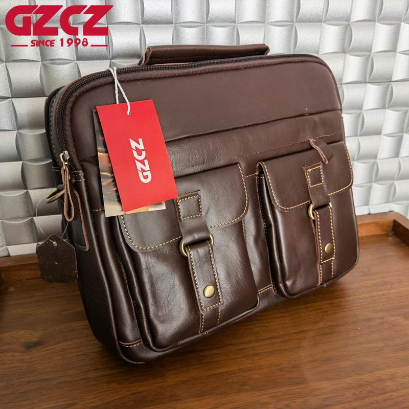 GZCZ Herenhandtas Vrije tijd Z - Leather Work Bag recensie en prijs