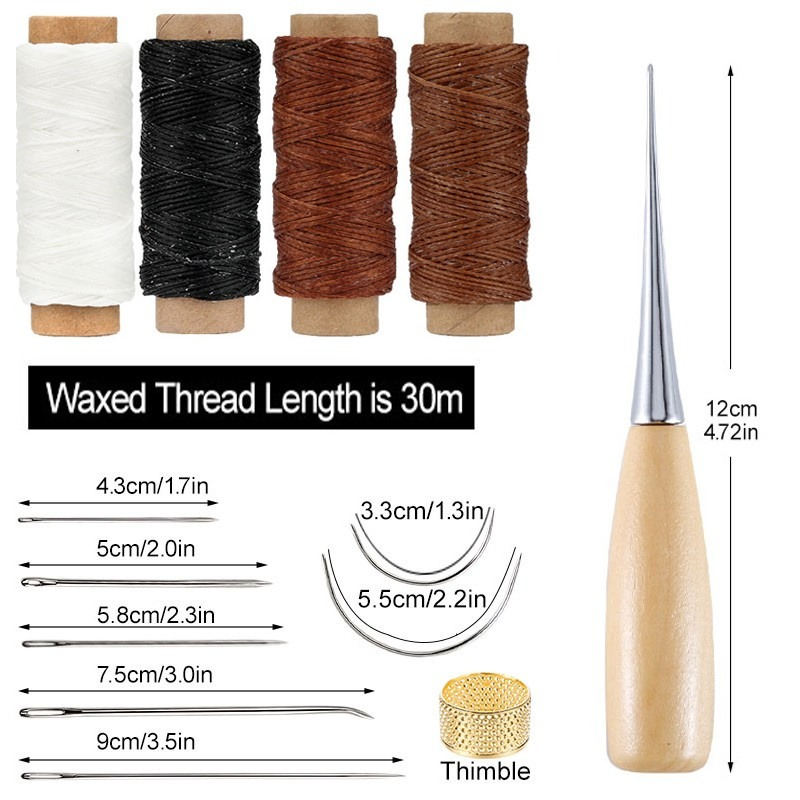 13-delige lederen naaiset hand - Leatherwork Tool Kit recensie en prijs