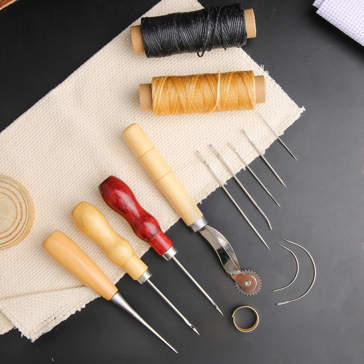 13-delige lederen naaiset hand - Leatherwork Tool Kit recensie en prijs