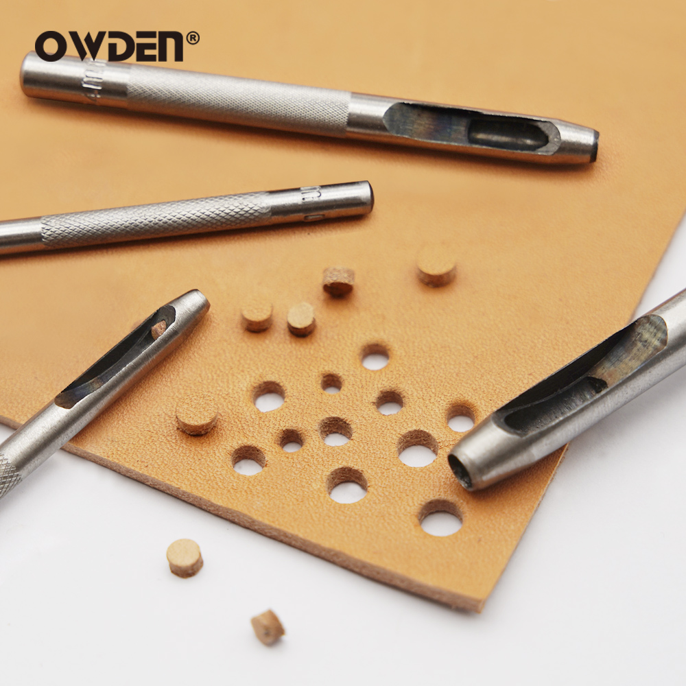 6 stuks lederen perforatiegere - Leatherwork Punching Tool recensie en prijs