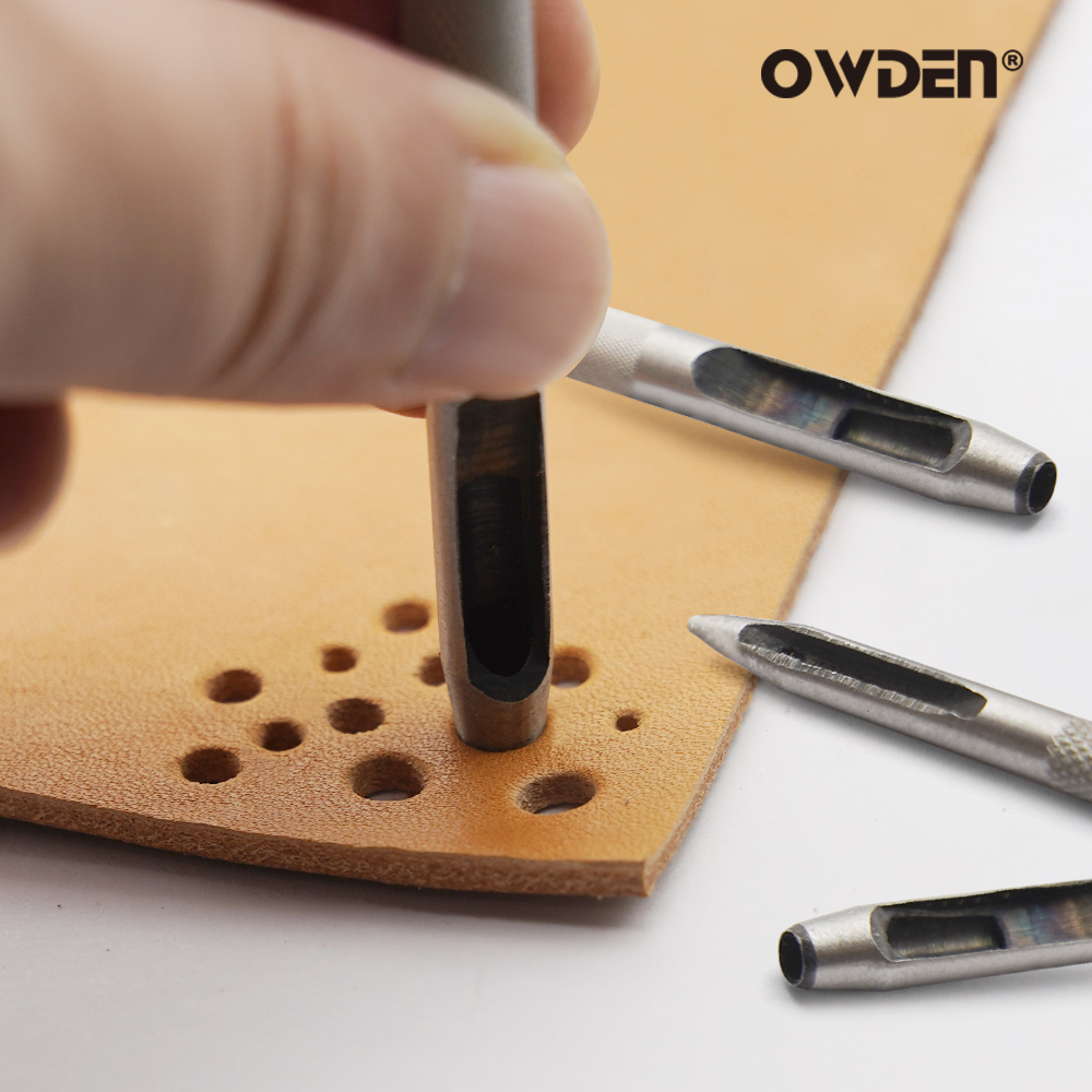 6 stuks lederen perforatiegere - Leatherwork Punching Tool recensie en prijs