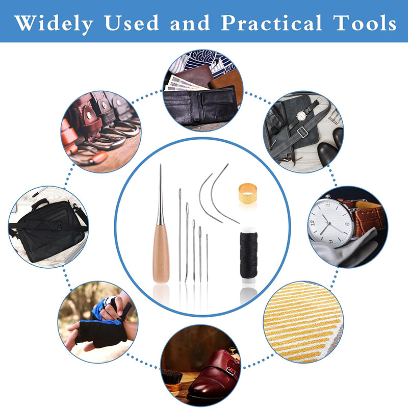 10/11-delige lederen naaiset,  - Leatherwork Tool Kit recensie en prijs
