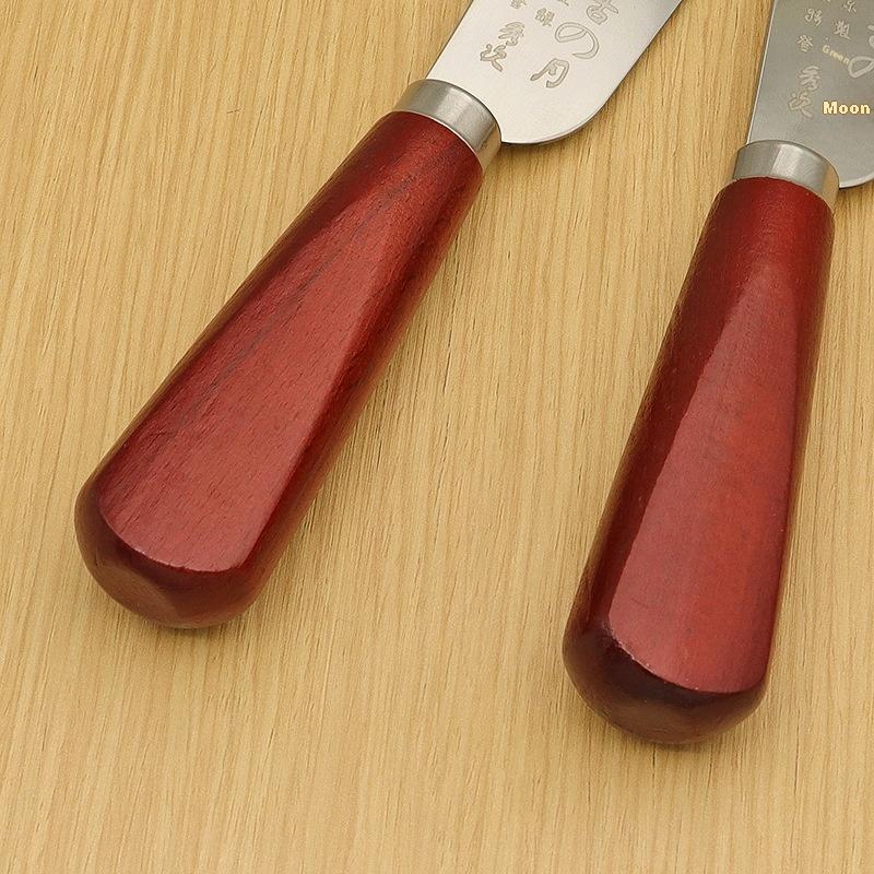 Leren snijmes met houten handv - Leatherwork Knife recensie en prijs