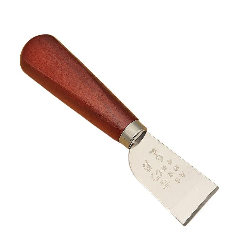 Leren snijmes met houten handv - Leatherwork Knife recensie en prijs
