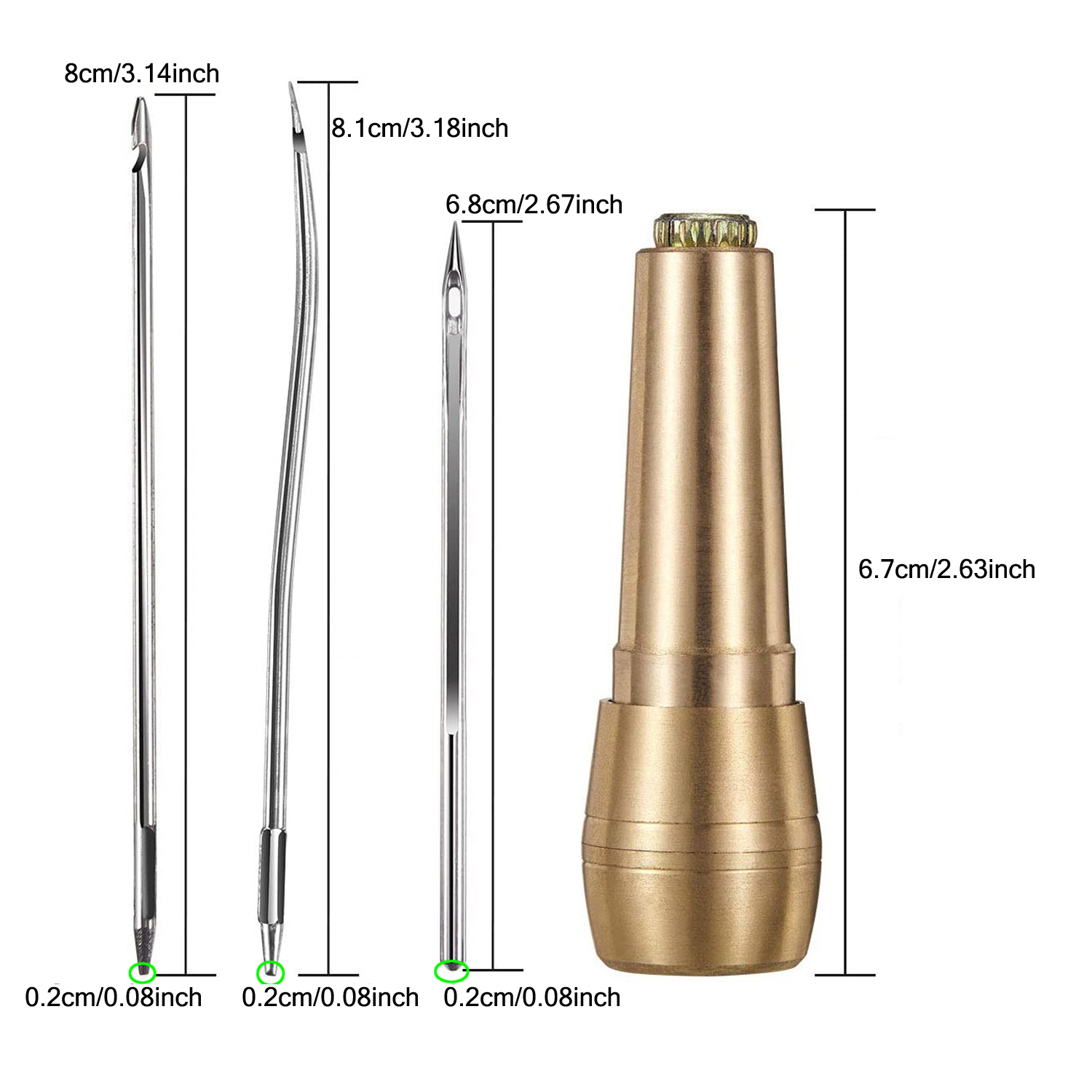 Lederen naaiset DIY lederen na - Leatherwork Tool Kit recensie en prijs