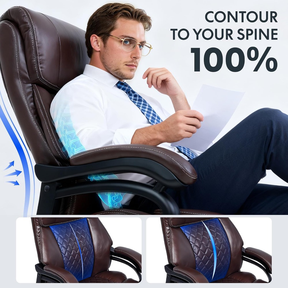 Bureaustoel met hoge capacitei - For Leather Work recensie en prijs