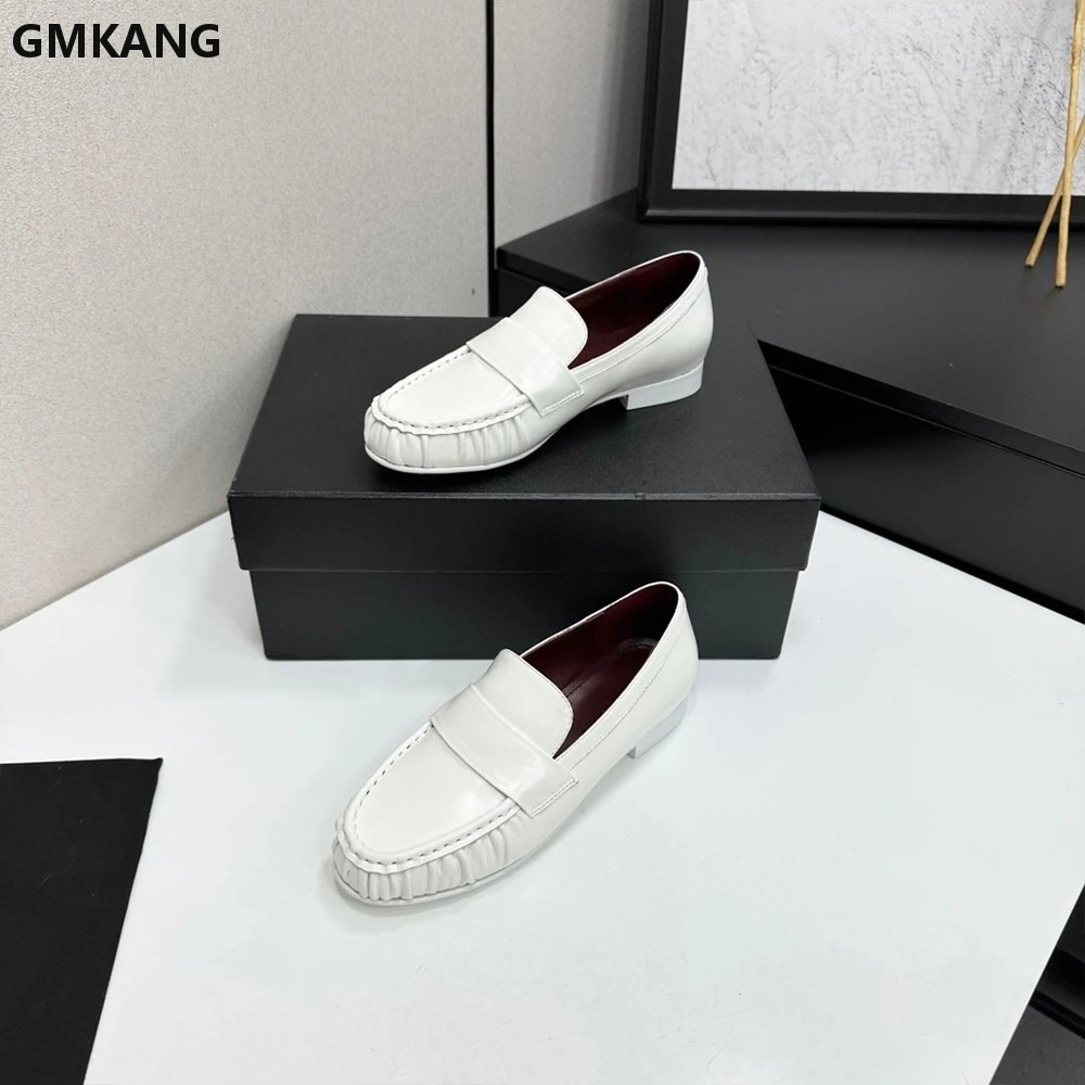 Dames Echt Lederen Loafers Lag - Leather Work Flats Women recensie en prijs