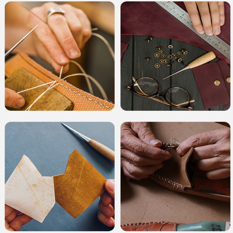 2 stuks lederen handnaaigereed - Leatherwork Punch recensie en prijs