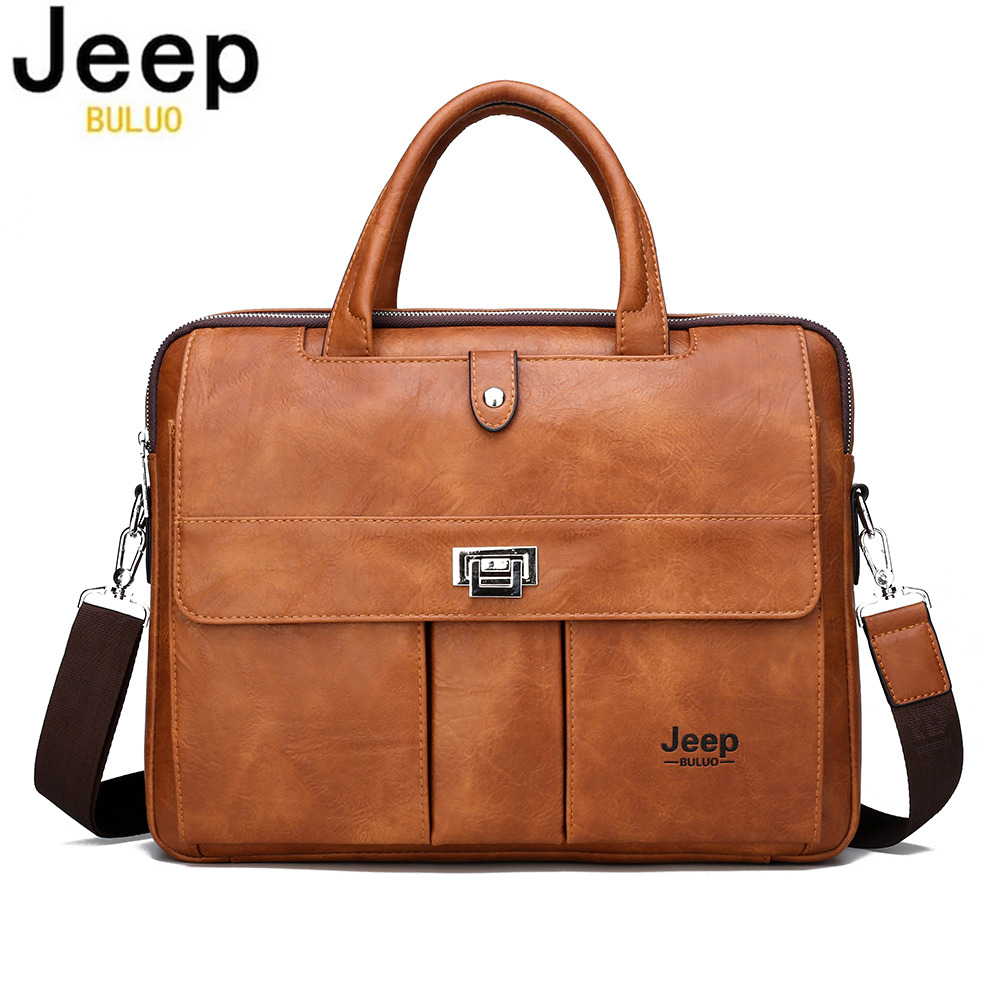 Jeep Buluo leren aktetas voor  - Leather Work Bag recensie en prijs
